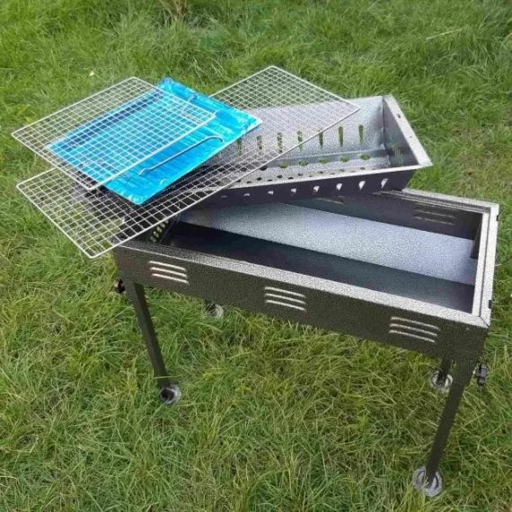 Портативний складний барбекю гриль мангал BBQ Grill TL-670 для пікніка дачі переносний туристичний | Зображення 4