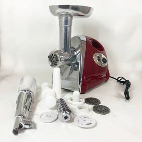 Топ мясорубок, Электрическая мясорубка с овощерезкой, Электрическая универсальная мясорубка KW-21