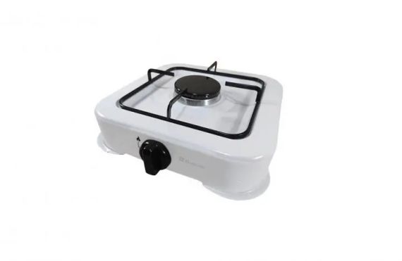 Плита газова настільна газова таганок Domotec MS 6601 біла | Зображення 1