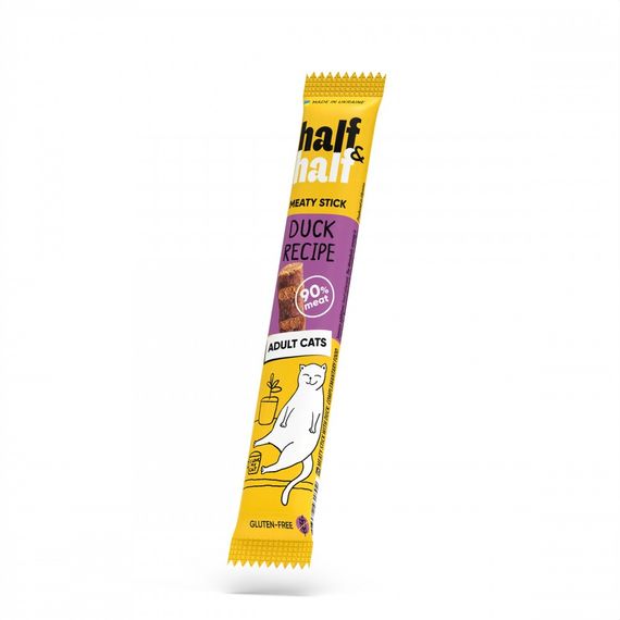 Ласощі для котів Half&Half Adult Cats Duck Stick з качкою 5 гр