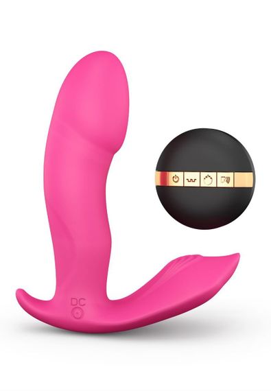 Вібратор Dorcel Secret Clit з підігрівом і пультом ДК, можна під одяг, голосове керування Sex Aura