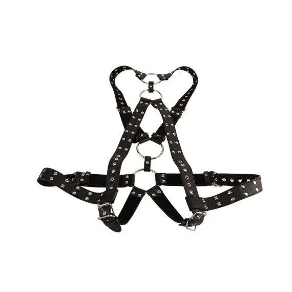 Портупея-бондаж Chisa BEHAVE! Luxury Fetish з декоративними заклепками, чорна Sex Aura | Зображення 2