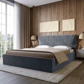 Двоспальне ліжко з м`яким узголів`ям LION Порто Парадіз 98 160х200 см (LION-041751)