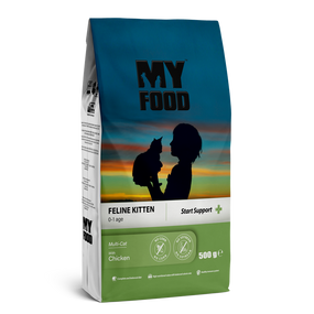 Сухий Корм Myfood Суперпреміум для кошенят з Куркою 0,5кг