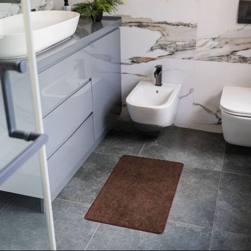 Килимок універсальний для підлоги вовна 45*75см коричневий Дариана | Зображення 6