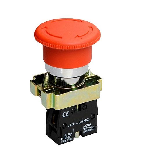 Кнопка XB2-BS542 1NC "гриб" аварійний з фіксацією крутиться Ny95500289