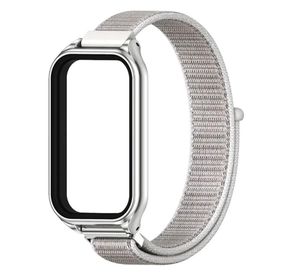 Ремешок нейлоновый Mijobs для фитнес браслета Xiaomi Redmi Smart Band 2 - Silver
