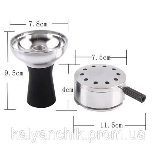 Калауд-чаша для кальяна металлический красный | Зображення 1