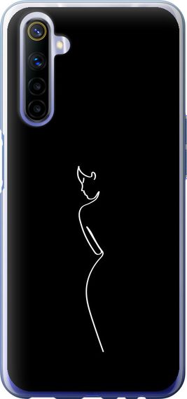 Чехол на Realme 6 Силуэт1 "4590u-1913-17620"