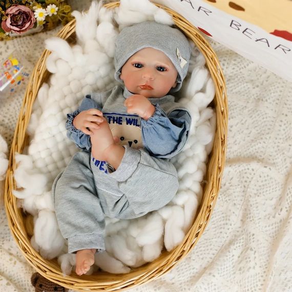 Колекційна Силіконова Лялька Реборн Анатомічний Новонароджений Пупс Хлопчик Камерон (Вінилова Лялька) 50 см | Зображення 1