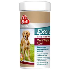 Вітаміни 8in1 Excel Multi-Vitamin Adult Dog для здоров'я дорослих собак 70 табл