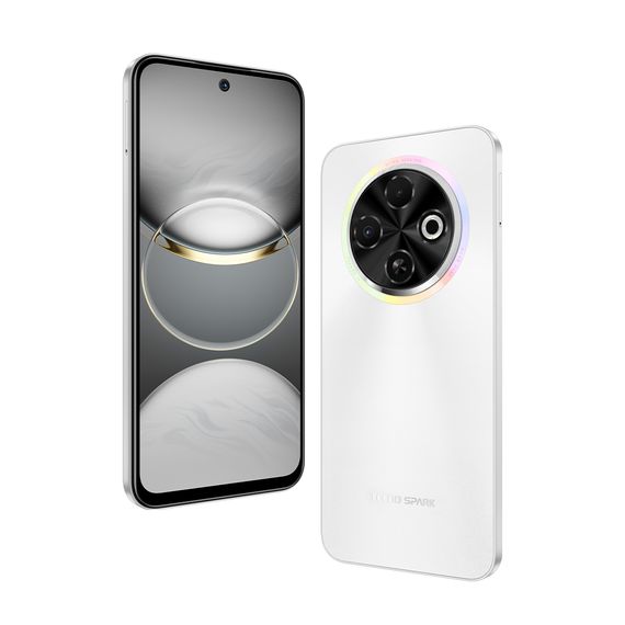Смартфон TECNO  Spark 30C (KL5n) 6.67' 6/128ГБ, 2SIM, 5000мА•год, Orbit White (4894947051784) | Зображення 4