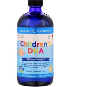 Омега 3 Nordic Naturals Children's DHA, 16 fl oz 473 ml Strawberry NOR-02724
