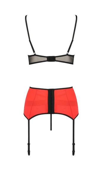 КОМПЛЕКТ НИЖНЬОЇ БІЛИЗНИ FEMMINA SET red S/M - Passion | Зображення 3