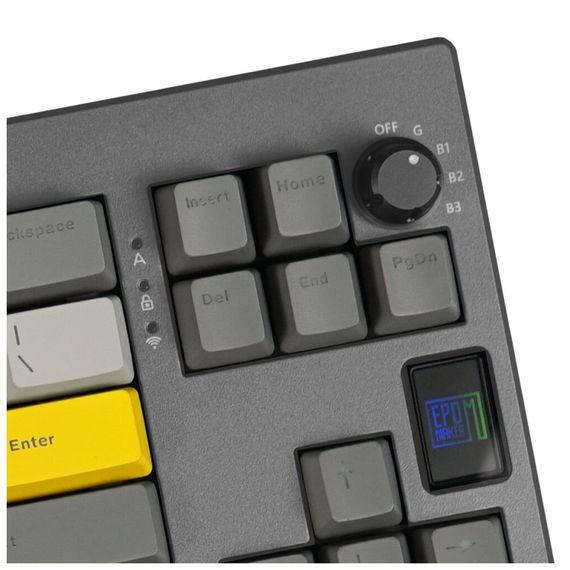 Клавіатура Epomaker Shadow-X 70 Flamingo Switch Hot-Swap LCD Screen RGB Wireless/Bluetooth/USB UA Black (SHX-B-F) | Зображення 2