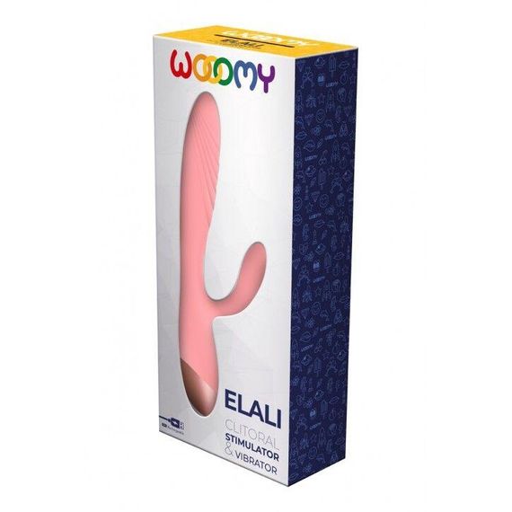 Вібратор-кролик Wooomy Elali Pink Rabbit Vibrator: Подвійна стимуляція для неймовірної насолоди, рожевий | Зображення 5