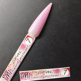 Наклейка на типсу (палитру) для жидкого полигеля Mi Opal №07 (9 x 55 мм)