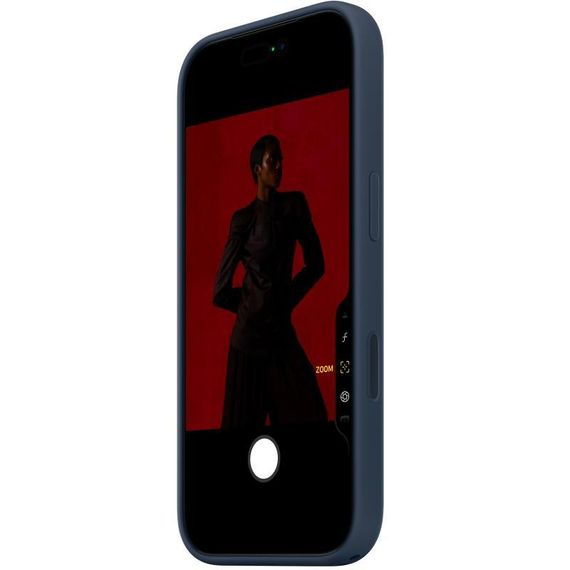 Чохол Silicone case (AAA) with Magsafe and Animation для Apple iPhone 17 Air (6.5") Midnight | Зображення 1