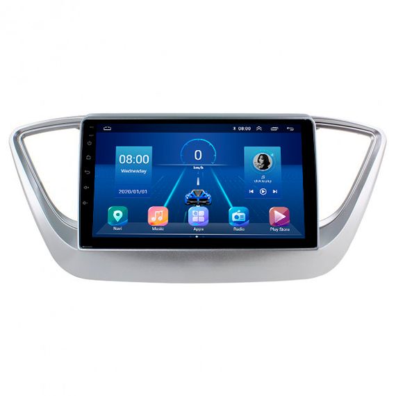 Штатна магнітола 9" Lesko для Hyundai Accent V 2017-н.в. 6/128Gb 4G Wi-Fi GPS Top Хюндай