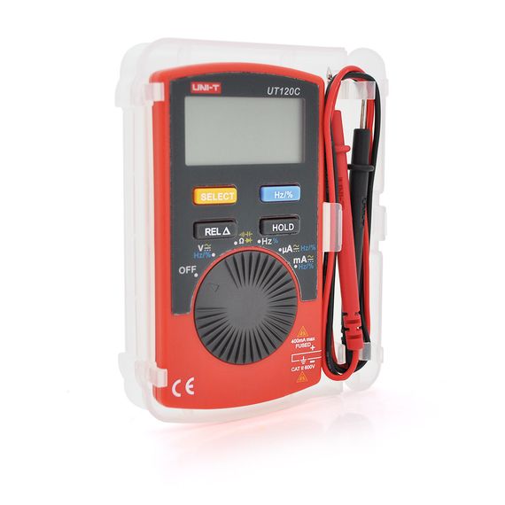 Мультиметр UNI-T UT120C: вимірювання V A Ω C Hz °C. Функції True RMS продзвінку тест діодів перевірка транзисторів. Габарити 110 | Зображення 1