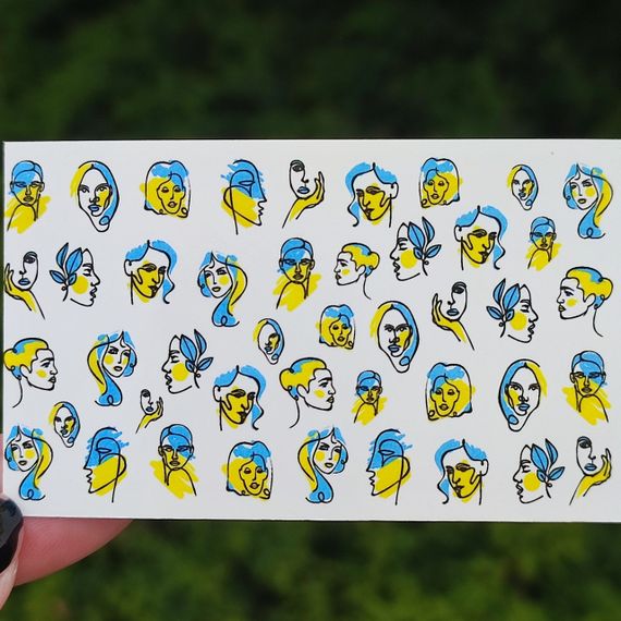 Патріотичний слайдер UA07 на водяній основі  (5x8см)