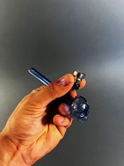 Стеклянная трубка Oil Skull Mix Желтый | Зображення 4