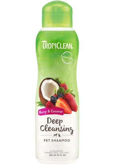 Шампунь для глибокого очищення шерсті собак і котів TropiClean Deep Cleaning Shampoo, 355 мл