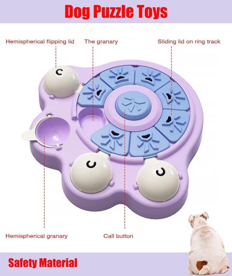 TOKLYUIE Іграшки-головоломки для собак, годівниця для великих собак, інтерактивна головоломка рівня 1 з кормо | Зображення 4