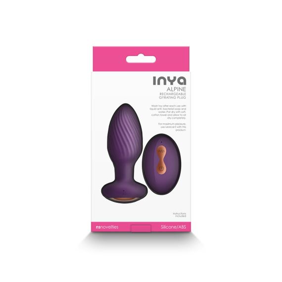 Анальна пробка із вібрацією NS Novelties INYA — Alpine — Purple Sex Aura | Зображення 3