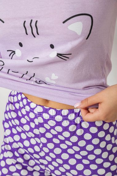 Пижама женская, цвет сиреневый, 243R50703 | Зображення 4