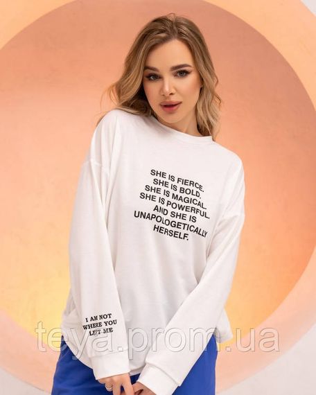 Толстовка цвет молочный размеры L, S, XL, M FI_006999