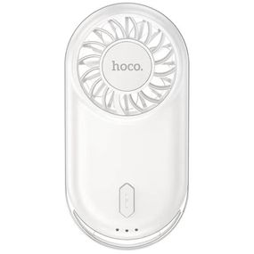 Портативний вентилятор Hoco HX611 ultra-thin pocket 900 mAh Milky White
