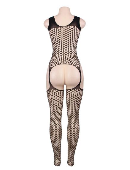 Комбінезон у велику сітку з імітацією панчох Star Night чорний, XS-M Sex Aura | Зображення 3