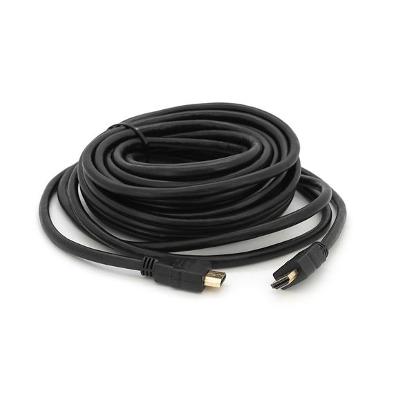 Кабель Merlion HDMI-HDMI HIGH SPEED 10m, v1.4, OD-7.5mm, круглый Black, Q50