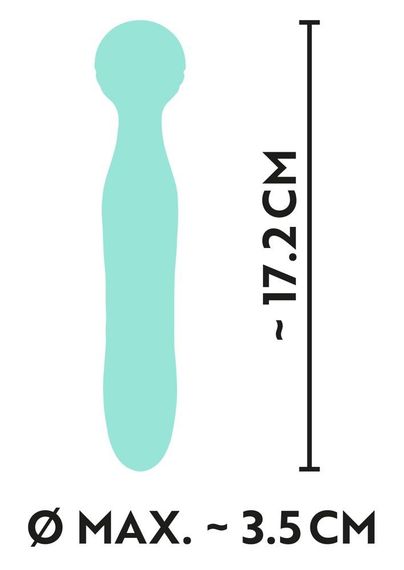 Універсальний вібромасажер Mini Vibrator Cuties Green, бірюзовий | Зображення 5