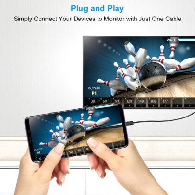 Кабель мультимедийный USB-C to DisplayPort 1.8m 4K 60Hz Choetech (XCP-1801BK) | Зображення 3