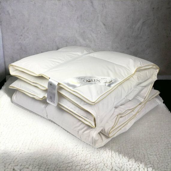 Ковдра пухова зі 100% білим пухом Royal Series Climate-comfort IGLEN 110х140 (11014010WRS) | Зображення 1