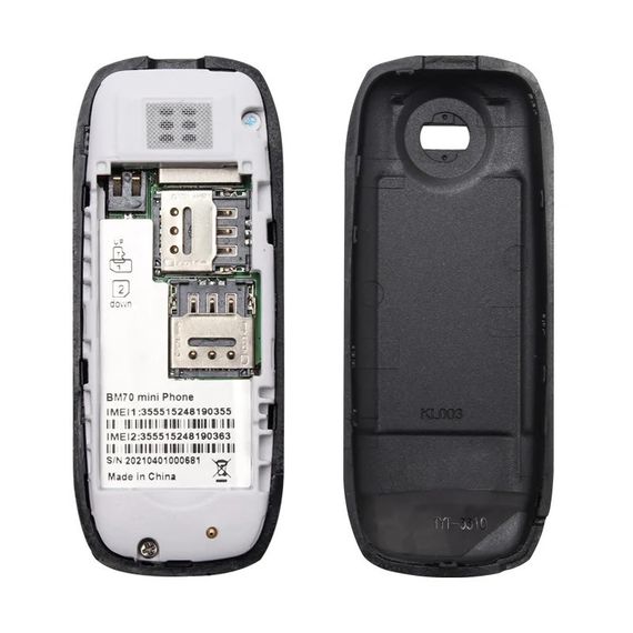 Мини Мобильный Телефон L8Star BM70 Mini Bluetooth гарнитура 2 SIM карты Серый | Зображення 2
