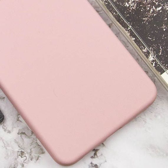 Чехол TPU GETMAN Liquid Silk Full Camera для Motorola Moto E40 Розовый / Pink Sand | Зображення 1