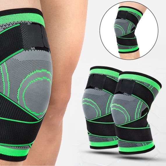 Наколінник еластичний бандаж на коліно компресійний Knee Support WN-26 спортивний з гумками, ортез | Зображення 6