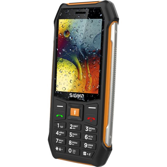 Мобільний телефон Sigma X-style 323 RAIN Black-Orange (4827798885727) | Зображення 3