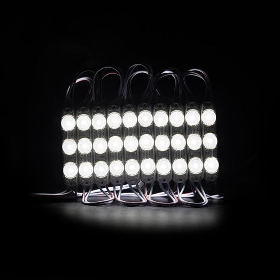 Світлодіодний модуль PROLUM T1 SMD2835 3LED 12V 0 72W IP66 З лінзою Білий | Зображення 1
