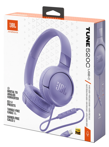 Гарнітура JBL TUNE 520C Purple (JBLT520CPUR) | Зображення 6