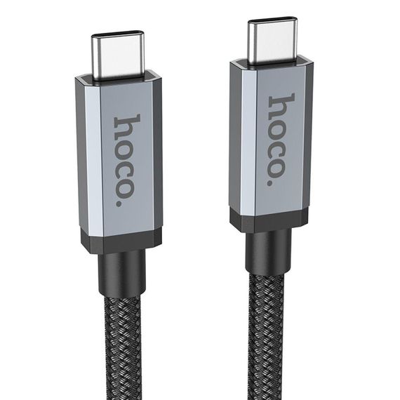 Кабель USB Hoco US06 USB3.2 20Gbps 100W 4K 60Hz 2m Type C to Type C Колір Чорний