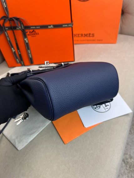 Месенджер синій Hermes Hac a Dos PM Blue c884 | Зображення 4