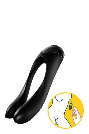 Універсальний міні вібратор Satisfyer Candy Cane чорний Sex Aura | Зображення 5