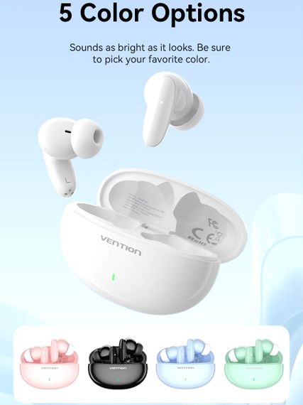 Навушники TWS Vention Elf Earbuds E01 Black | Зображення 1