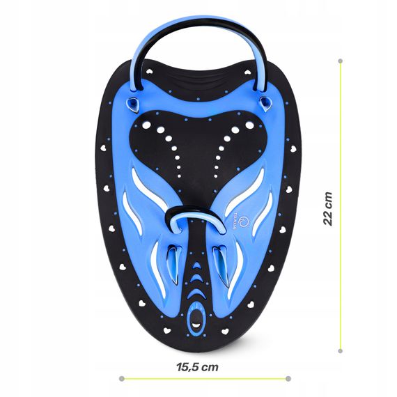 Лопатки для плавання в басейні TSUNAMI Swimming Paddles 2 шт Black/Blue (P-5905973405355) | Зображення 7
