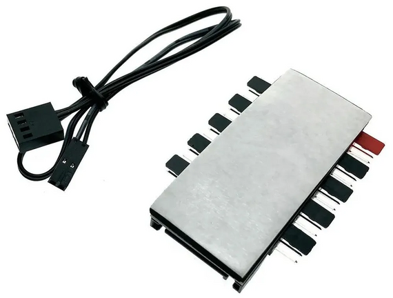 PWM хаб розгалужувач на 10 вентиляторів 12V 4 Pin SATA | Зображення 3