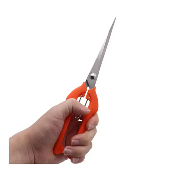 Секатор для квітів і овочів HAO NONG FU, ножиці з прогумованими ручками для обрізання рослин | Зображення 1